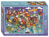 Crown Point Graphics           Crown Point Graphics 272681 Abbie & Jack Across The USA with Poster Jigsaw Puzzle - 1000 Piece Soft Touch