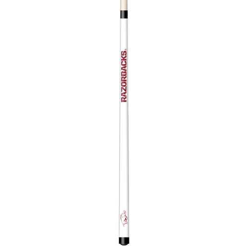 ARKANSAS ENGRAVED BILLIARD CUE WHITE / RED - ARKBCE101-JR