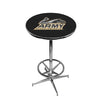 ARMY CHROME FOOT RING PUB TABLE BLACK - ARMPTR104