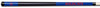 ARIZONA COLOR ENGRAVED BILLIARD CUE RED / BLUE - ARZBCE921