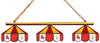 ARIZONA STATE 3-LIGHT GAME TABLE LIGHT - ASU-380GL