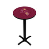 ARIZONA STATE PEDESTAL PUB TABLE MAROON - ASUPTB301