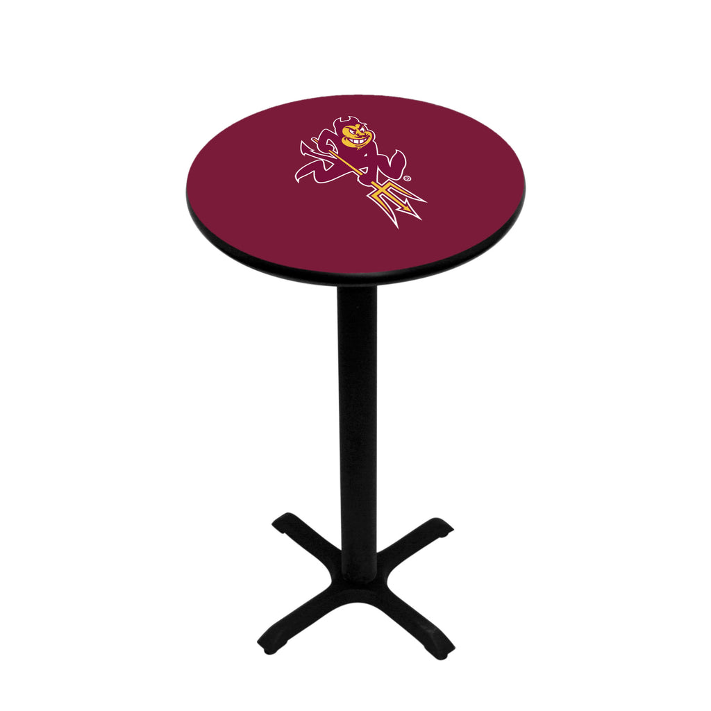 ARIZONA STATE PEDESTAL PUB TABLE MAROON - ASUPTB301