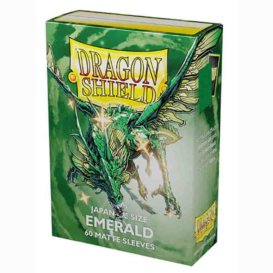 Arcane Tinmen -  Dragon Shield Sleeves: Japanese Matte Emerald (60Ct)
