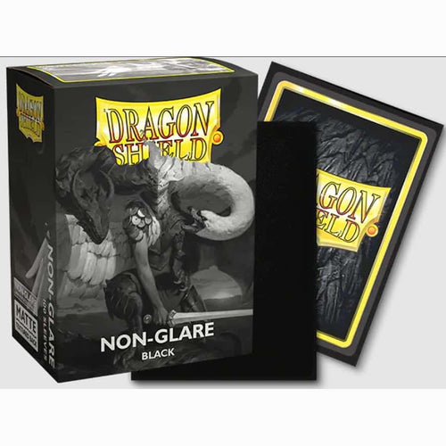 Arcane Tinmen -  Dragon Shield Sleeves: Matte Non-Glare Black V2 (Box Of 100)
