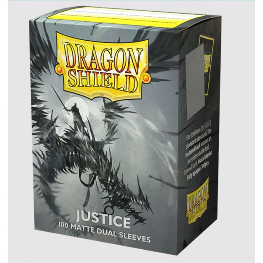 Arcane Tinmen -  Dragon Shield Sleeves: Matte Dual Silver Sheen Metallic: Justice (100Ct)