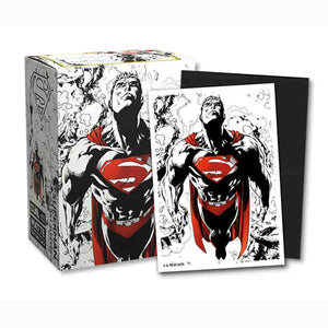 Arcane Tinmen -  Dragon Shield Sleeves: Matte Dual Art: Superman Core (Red-White) (100Ct)