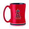 Los Angeles Angels Coffee Mug 14oz Sculpted Relief Team Color - Logo Brands