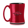 Arkansas Razorbacks Coffee Mug 14oz Sculpted Relief Team Color - Logo Brands