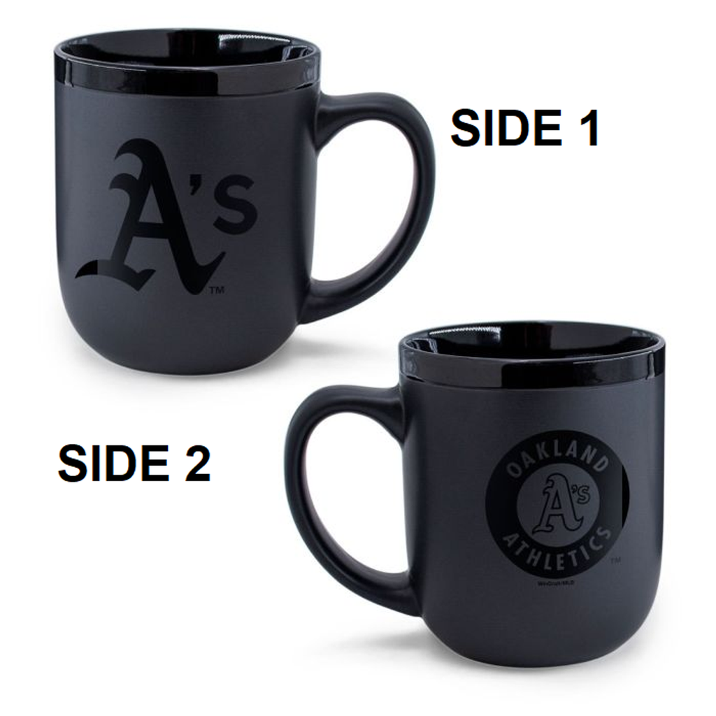 Oakland Athletics Coffee Mug 17oz Matte Black - WinCraft