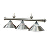 3 LT-54'' BILLIARD LIGHT-STAINLESS