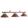 3 LT-54'' BILLIARD LIGHT-LEATHER/BROWN