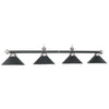 4 LT-54'' BILLIARD LIGHT-LEATHER/BLACK