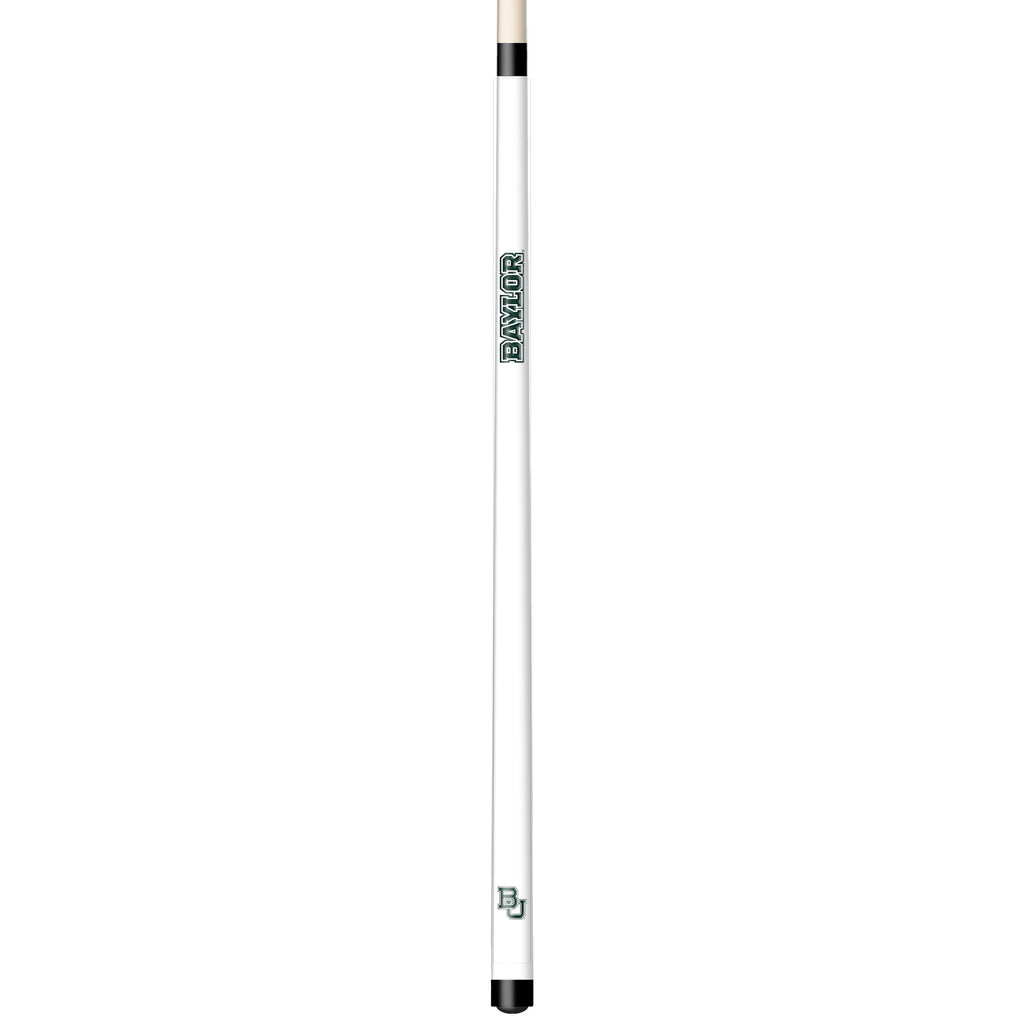 BAYLOR ENGRAVED BILLIARD CUE WHITE / GREEN - BAYBCE101-JR