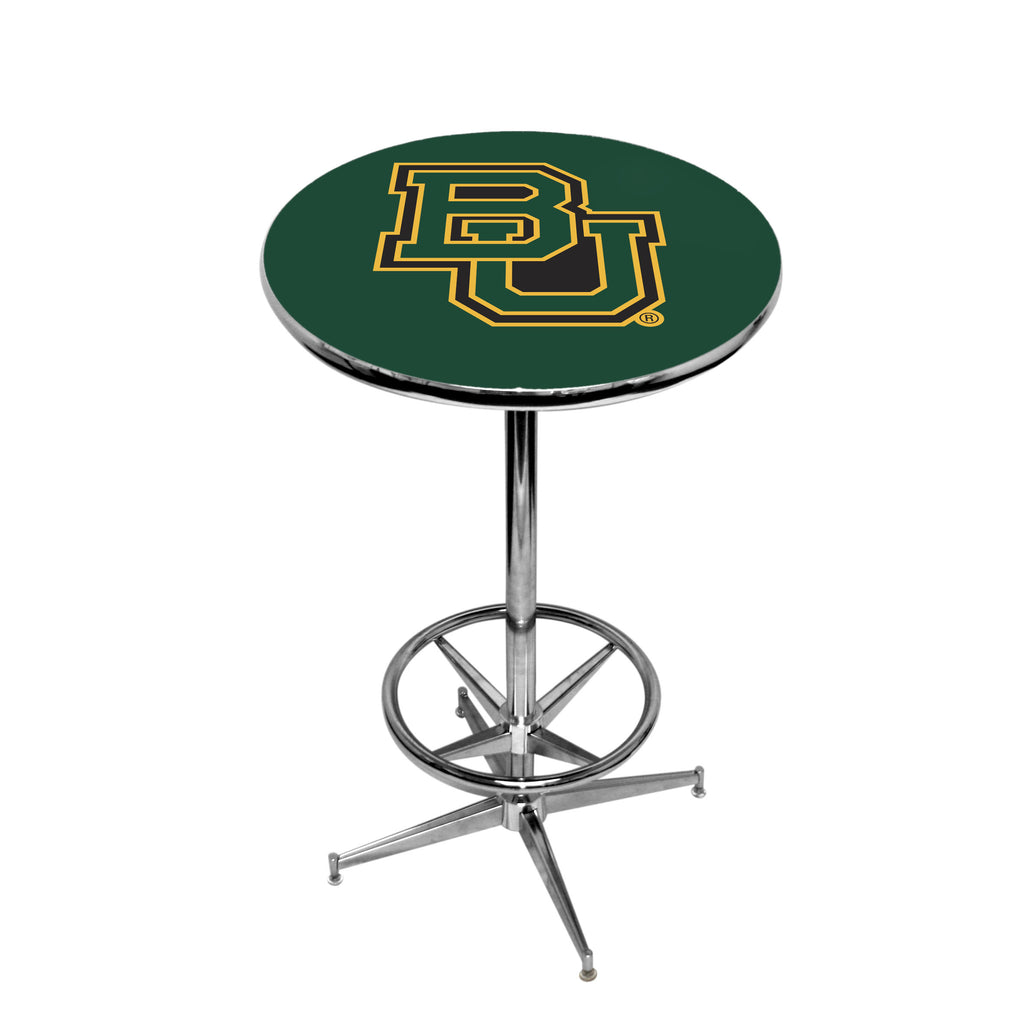 BAYLOR CHROME FOOT RING PUB TABLE GREEN - BAYPTR141