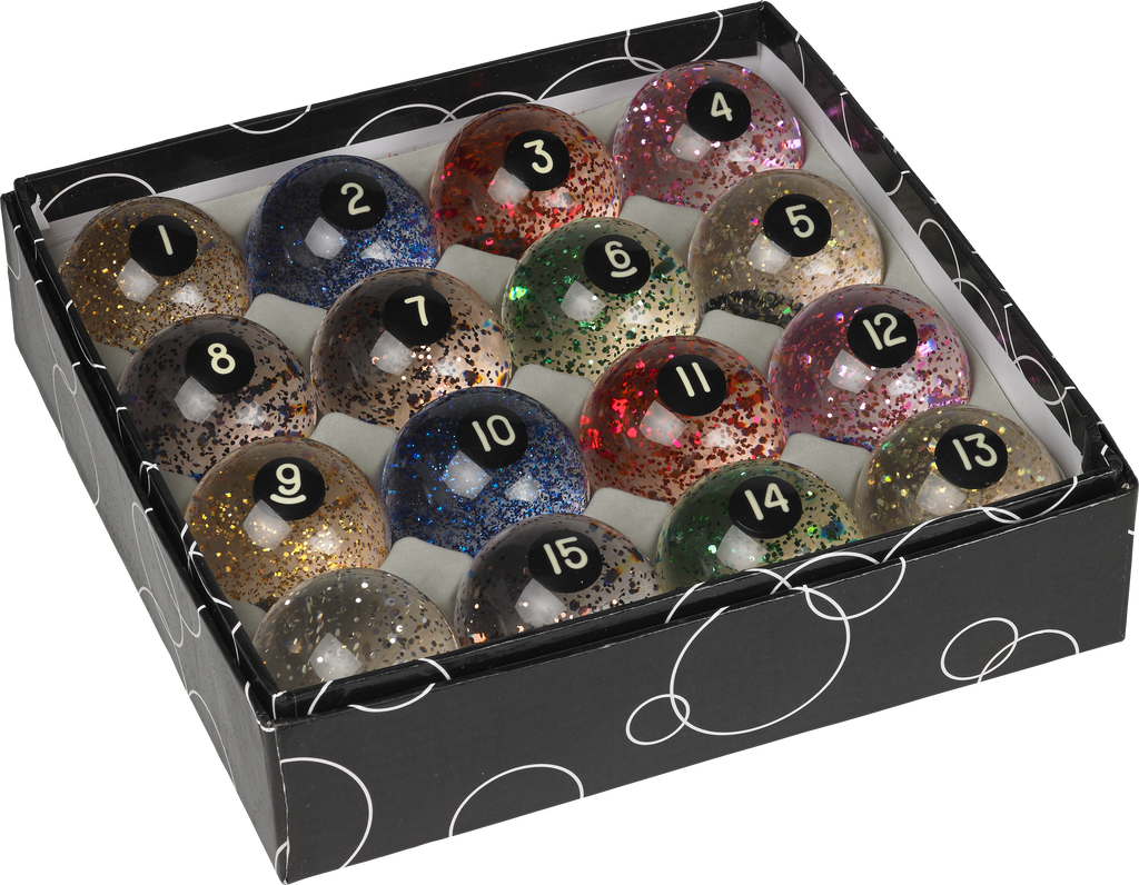 Action BBGLR Glitter Balls Billiard Balls