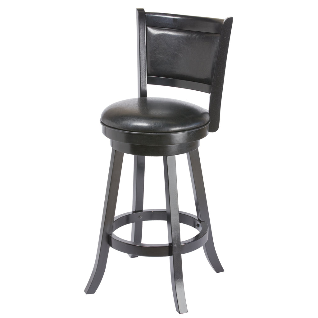 BACKED BARSTOOL - BLACK