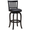 BACKED BARSTOOL SQUARE SEAT - BLACK