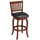 BACKED BARSTOOL SQUARE SEAT - CHESTNUT