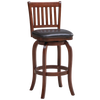 BACKED BARSTOOL SQUARE SEAT - ENGLISH TUDOR