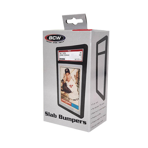 Bcw Supplies: Graded Slab Bumper: Psa Card Black 6Ct (1-Gsb-Psa-Blk)