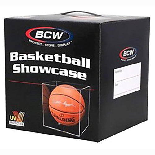 Bcw Showcase - Bcw Supplies: Uv Showcase: Basketball Showcase With Black Stand (1-Sc-Bball-Uv)