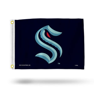 Seattle Kraken Flag 12x17 Striped Utility - Rico Industries