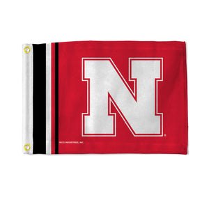 Nebraska Cornhuskers Flag 12x17 Striped Utility - Rico Industries