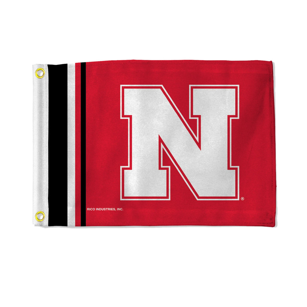 Nebraska Cornhuskers Flag 12x17 Striped Utility - Rico Industries