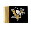 Pittsburgh Penguins Flag 12x17 Striped Utility - Rico Industries