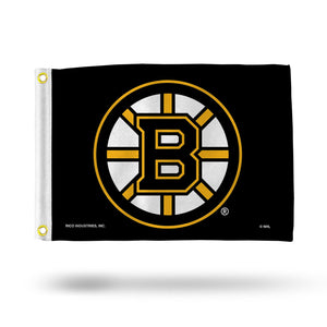 Boston Bruins Flag 12x17 Striped Utility - Rico Industries