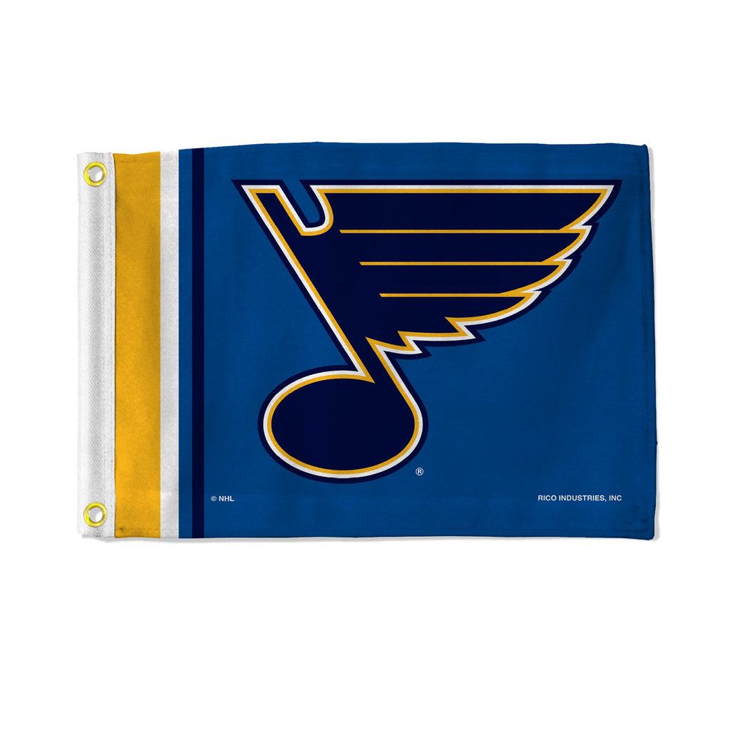 St. Louis Blues Flag 12x17 Striped Utility - Rico Industries
