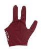 Sure Shot BGLSSS Billiard Glove - Burgundy Billiard Gloves