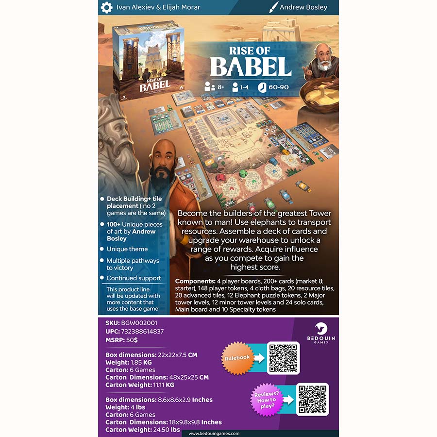 Bedouin Games -  Rise Of Babel Pre-Order