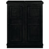 PORTABLE FOLDING BAR CABINET-BLACK