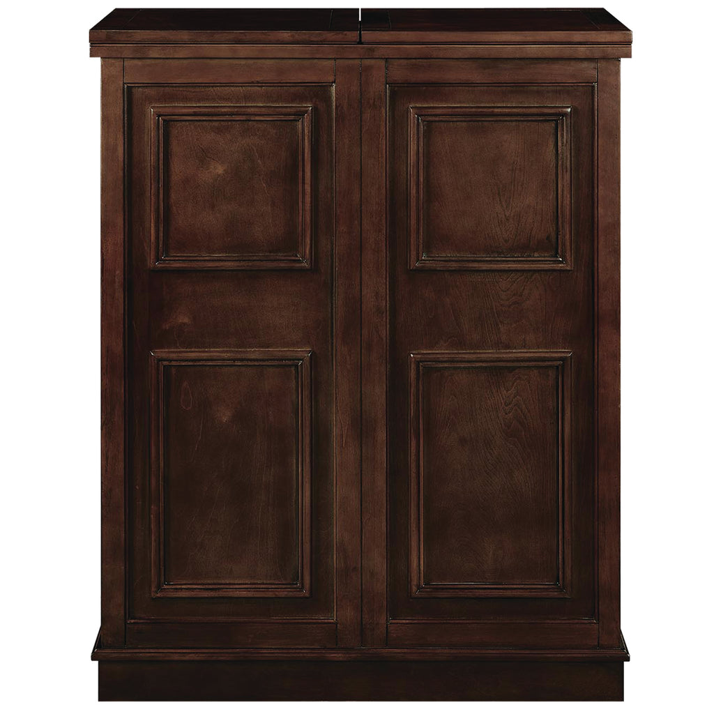 PORTABLE FOLDING BAR CABINET-CAPPUCCINO