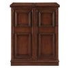 PORTABLE FOLDING BAR CABINET-CHESTNUT