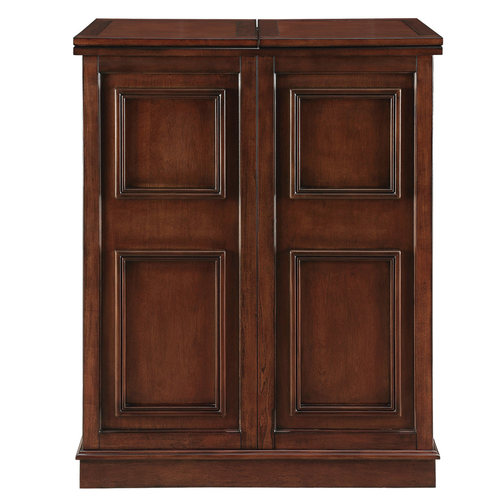 PORTABLE FOLDING BAR CABINET-CHESTNUT