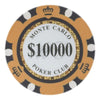 Brybelly Holdings CPMC-10000-25 14 g Monte Carlo Poker Chips - Dollar 10000  Roll Of 25