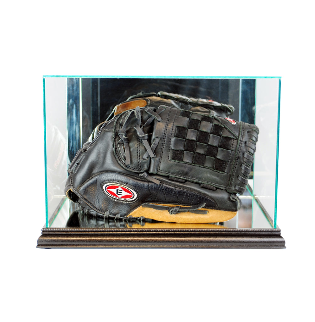 Rectangle Baseball Glove Display Case with Black Moulding