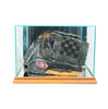 Rectangle Baseball Glove Display Case with Walnut Moulding