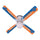 BOISE STATE CEILING FAN - 42'' BLUE/ORANGE - BSTFAN100-42