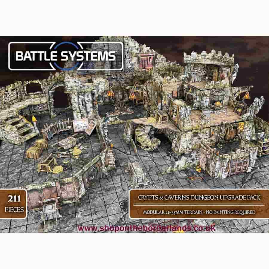Battle Systems -  Fantasy Dungeon: Crypts And Caverns Dungeon Upgrade Pack