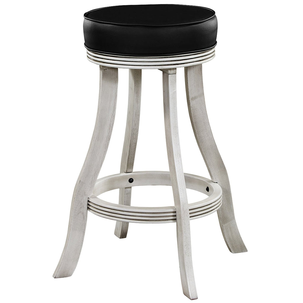 BACKLESS BARSTOOL - ANTIQUE WHITE