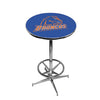 BOISE STATE CHROME FOOT RING PUB TABLE BLUE - BSTPTR221