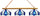 BRIGHAM YOUNG 3-LIGHT GAME TABLE LIGHT - BYU-380GL