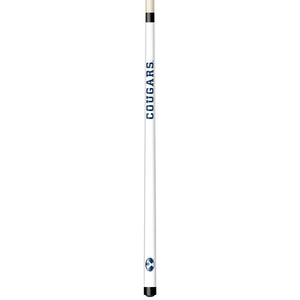 BRIGHAM YOUNG ENGRAVED BILLIARD CUE WHITE / BLUE - BYUBCE101-JR