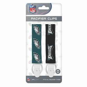 Philadelphia Eagles Pacifier Clips 2 Pack - Masterpieces Puzzle Company