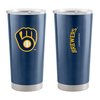 Milwaukee Brewers Travel Tumbler 20oz Stainless Steel - Logo Brands