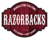 Arkansas Razorbacks Sign Wood 12 Inch Homegating Tavern - Special Order - Fan Creations